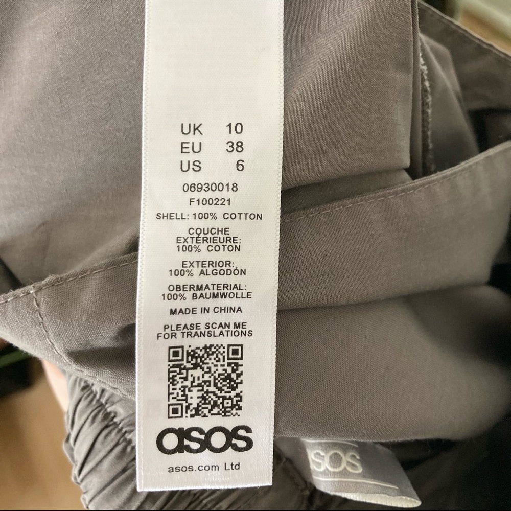 ASOS Paper Bag Pants - Size 10, greige. - Picture 6 of 10